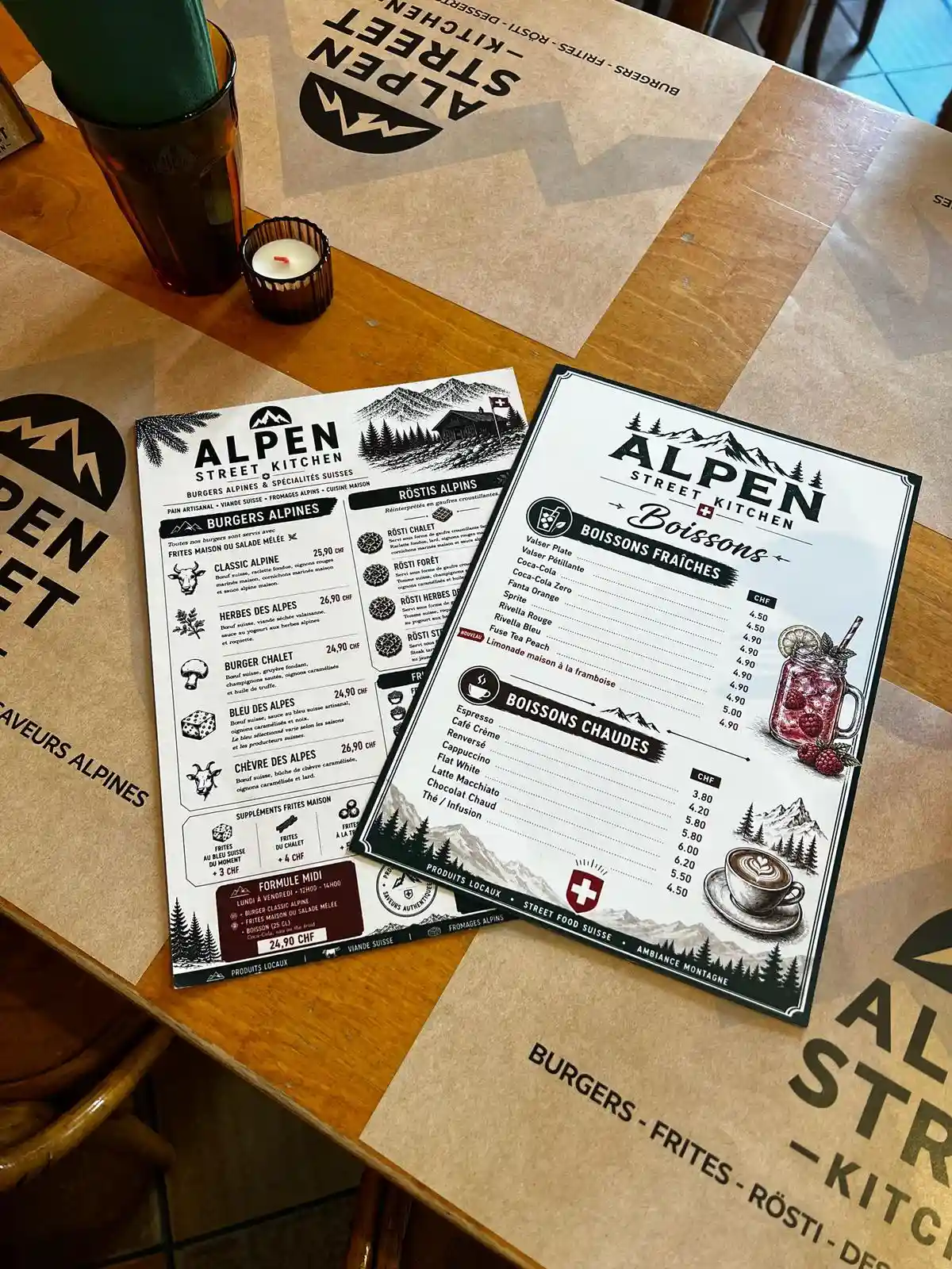 une photo de la carte du restaurant